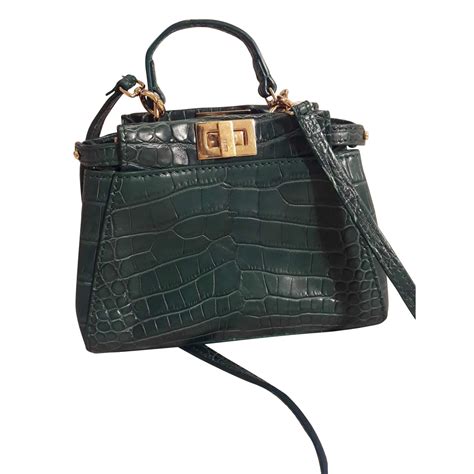 fendi micro bag peekaboo|Fendi peekaboo crocodile.